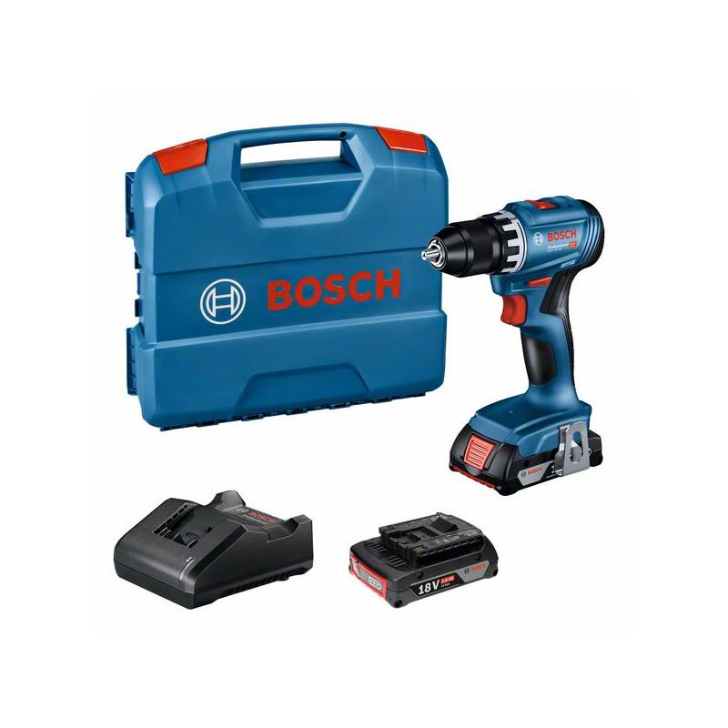 GSR 18V-45 2x 2.0Ah, GAL 18V-20, L-Case
