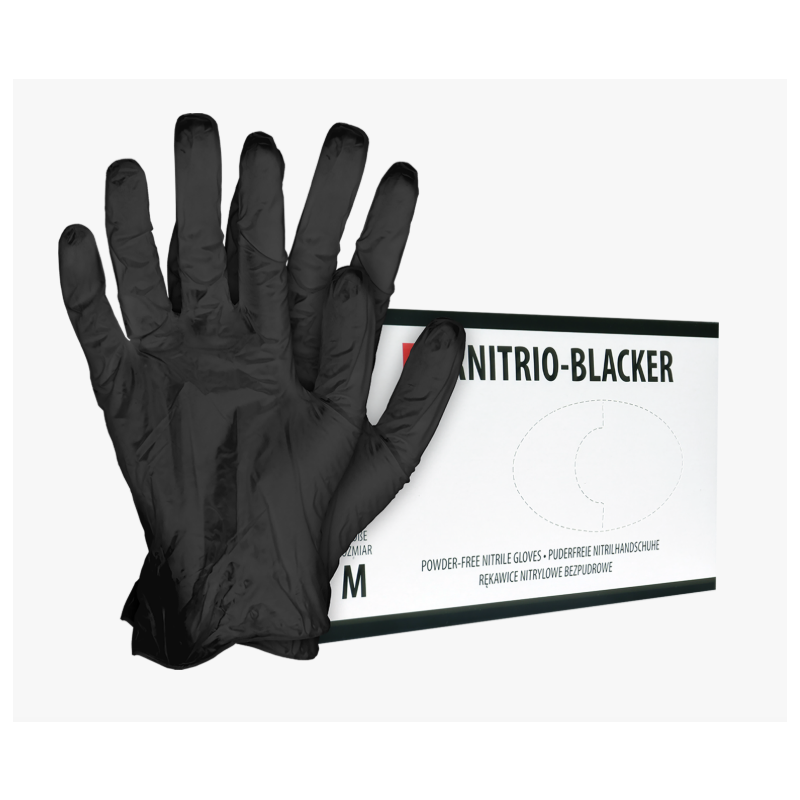 RNITRIO-BLACKER nitrila cimdi 100 gab.