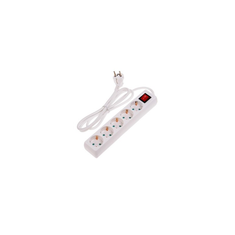 Pagarinātajs 5-vietigs 3x1mm2 5m IP44