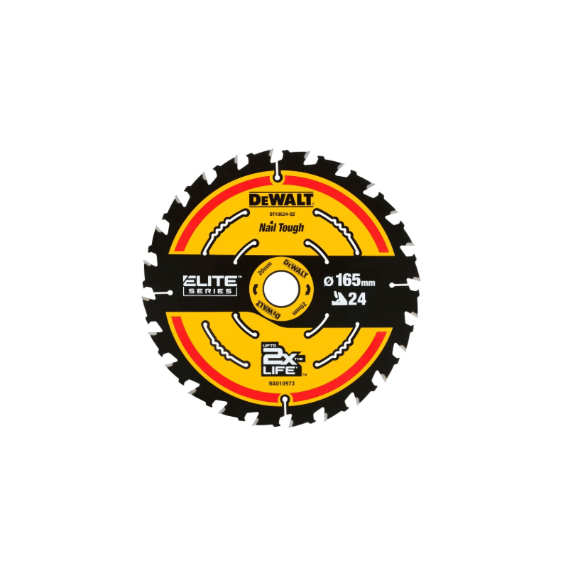 Cirkulārā zāģa disks kokam DeWalt ELITE CSB 165x20mm 24T