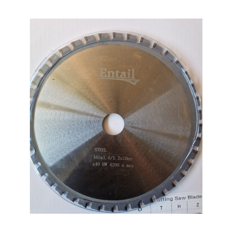 Cirkulārā zāģa disks metālām 165x2.0/1.6x20mm 40T