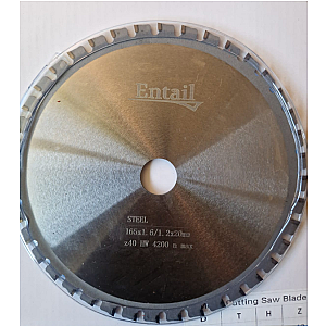 Cirkulārā zāģa disks metālām 165x2.0/1.6x20mm 40T