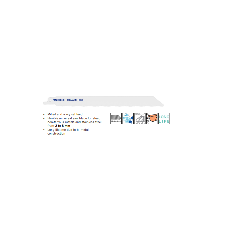 Zobenzāģa asmeņi metālam 150 x 19 x 0.9  20 gab.