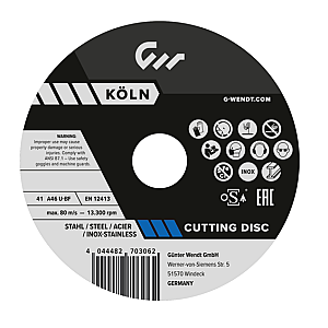 Abrazīvie griezējdiski 125x1.0x22.23 G-WENDT KOLN