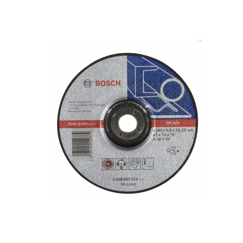 Slīpēšanas ripa metālam Standard 180X6 mm Bosch