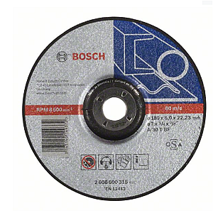 Slīpēšanas ripa metālam Standard 180X6 mm Bosch